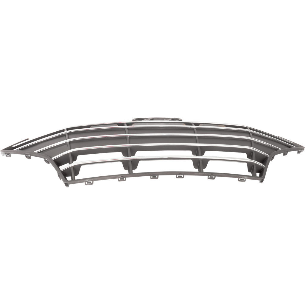 ELANTRA 19-20 GRILLE, Chrome Silver Black Shell and Insert, w/o Intelligent Cruise Control, Korea Built Vehicle, Sedan