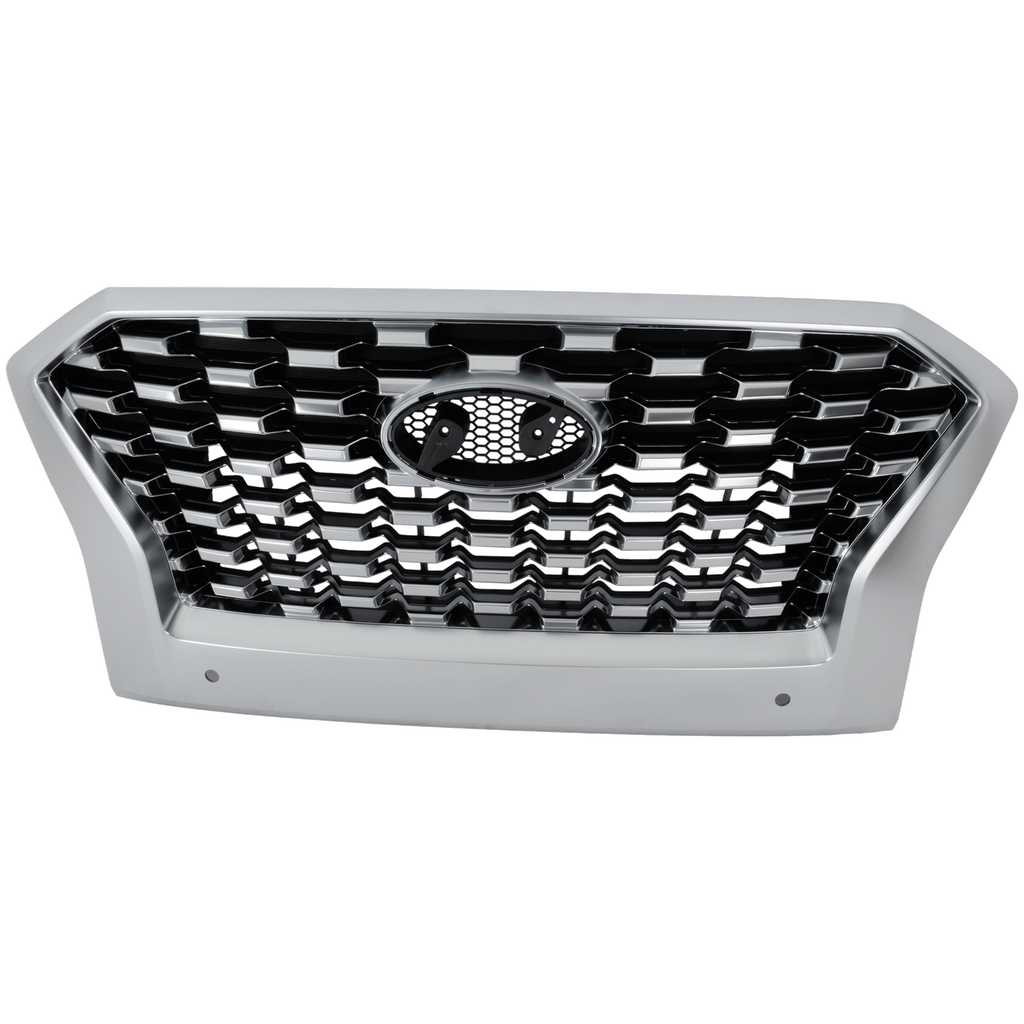 PALISADE 20-22 GRILLE, Painted Chrome Shell and Insert, w/ Satin Frame, w/ Parking Aid Sensor, SEL Model