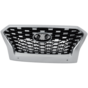 PALISADE 20-22 GRILLE, Painted Chrome Shell and Insert, w/ Satin Frame, w/ Parking Aid Sensor, SEL Model
