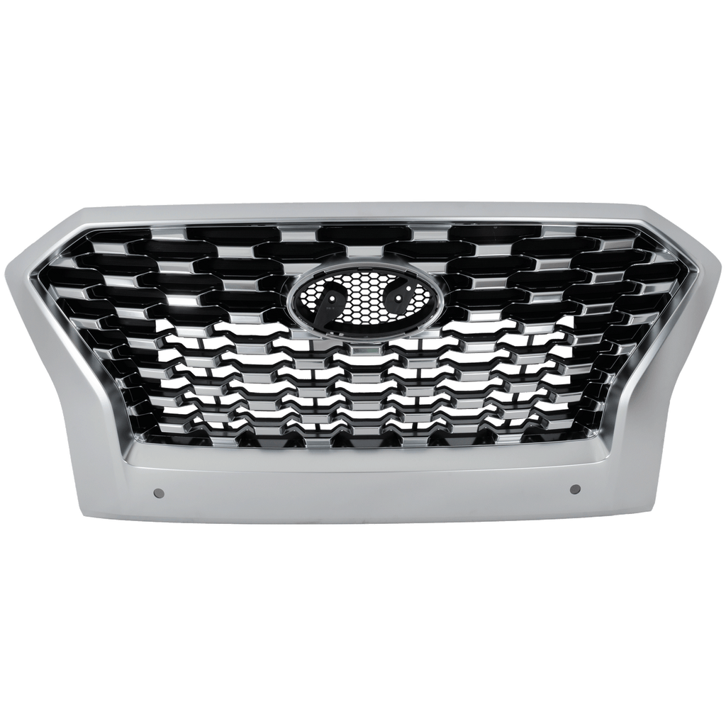 PALISADE 20-22 GRILLE, Painted Chrome Shell and Insert, w/ Satin Frame, w/ Parking Aid Sensor, SEL Model