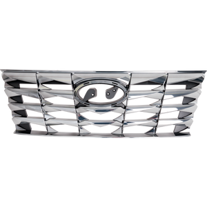 TUCSON 22-22 GRILLE, Chrome, Hybrid Luxury/SEL/Preffered Models - CAPA