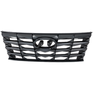TUCSON 22-22 GRILLE, Painted Dark Gray Shell and Insert, (Hybrid Blue/SEL/SEL Convinience)/SEL/Preffered/SE/Essential Models - CAPA