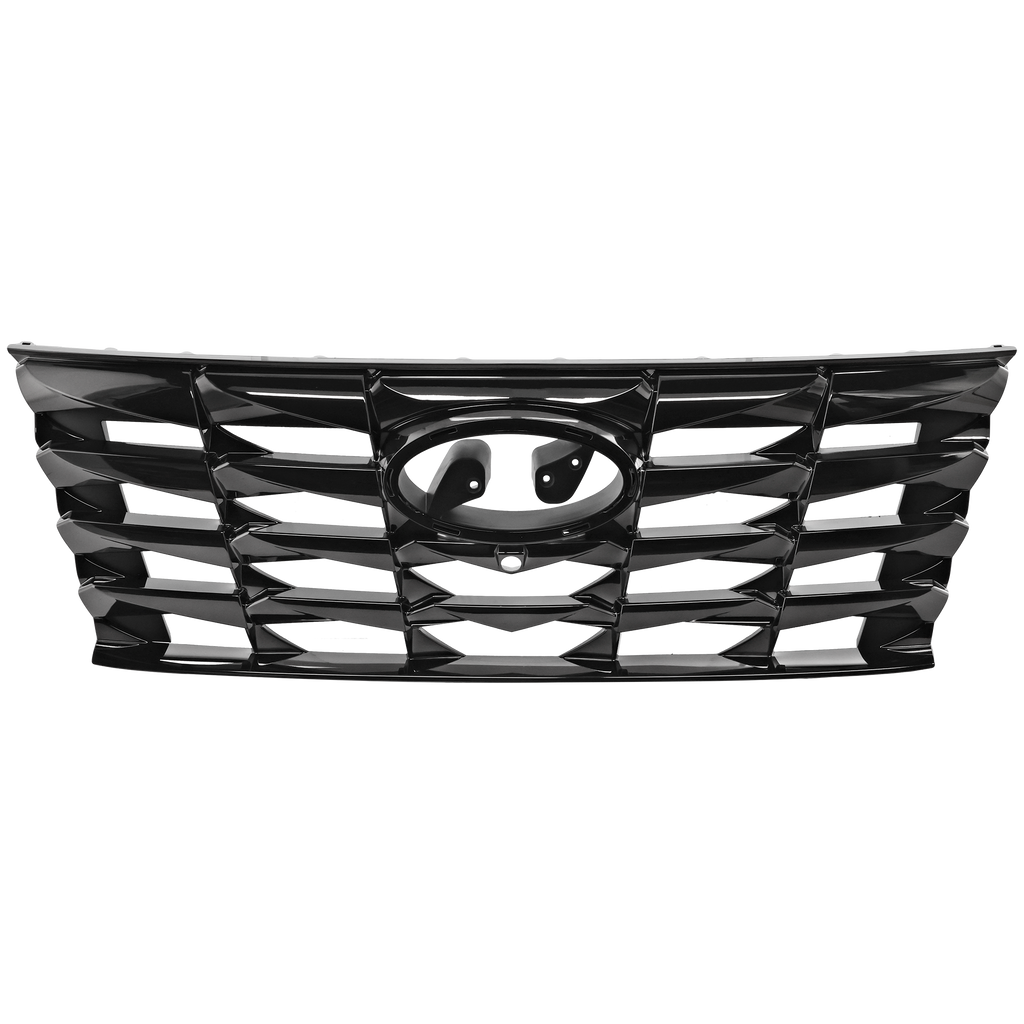 TUCSON 22-22 GRILLE, Chrome Painted Smoke Black, (Hybrid Limited/Ultimate)/Limited Models - CAPA