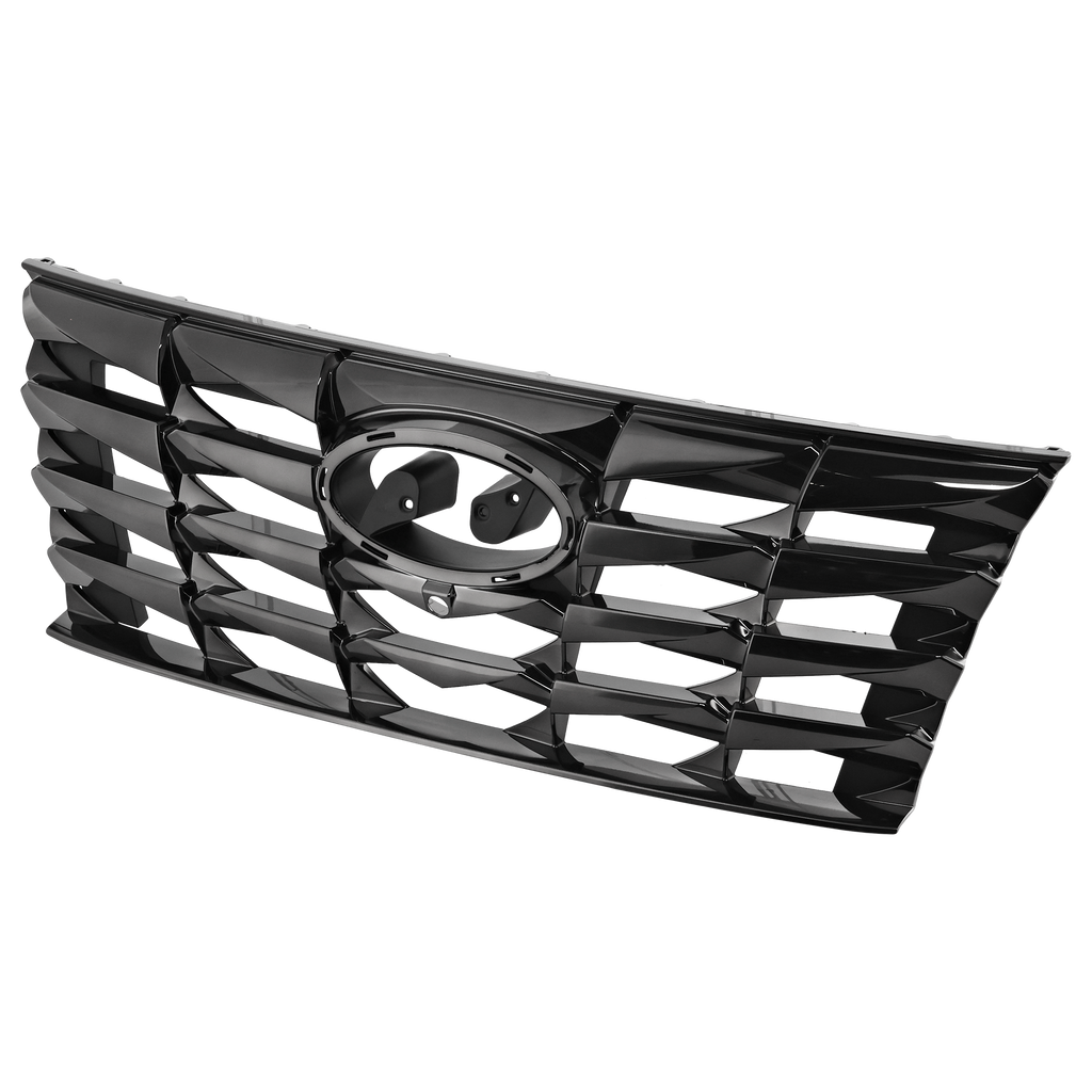 TUCSON 22-22 GRILLE, Chrome Painted Smoke Black, (Hybrid Limited/Ultimate)/Limited Models - CAPA