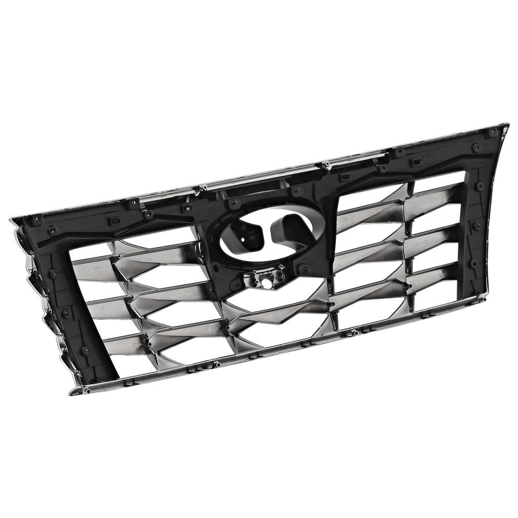 TUCSON 22-22 GRILLE, Chrome Painted Smoke Black, (Hybrid Limited/Ultimate)/Limited Models - CAPA