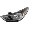 ACCENT 18-22 HEAD LAMP LH, Assembly, Halogen, Standard Type, Sedan - CAPA