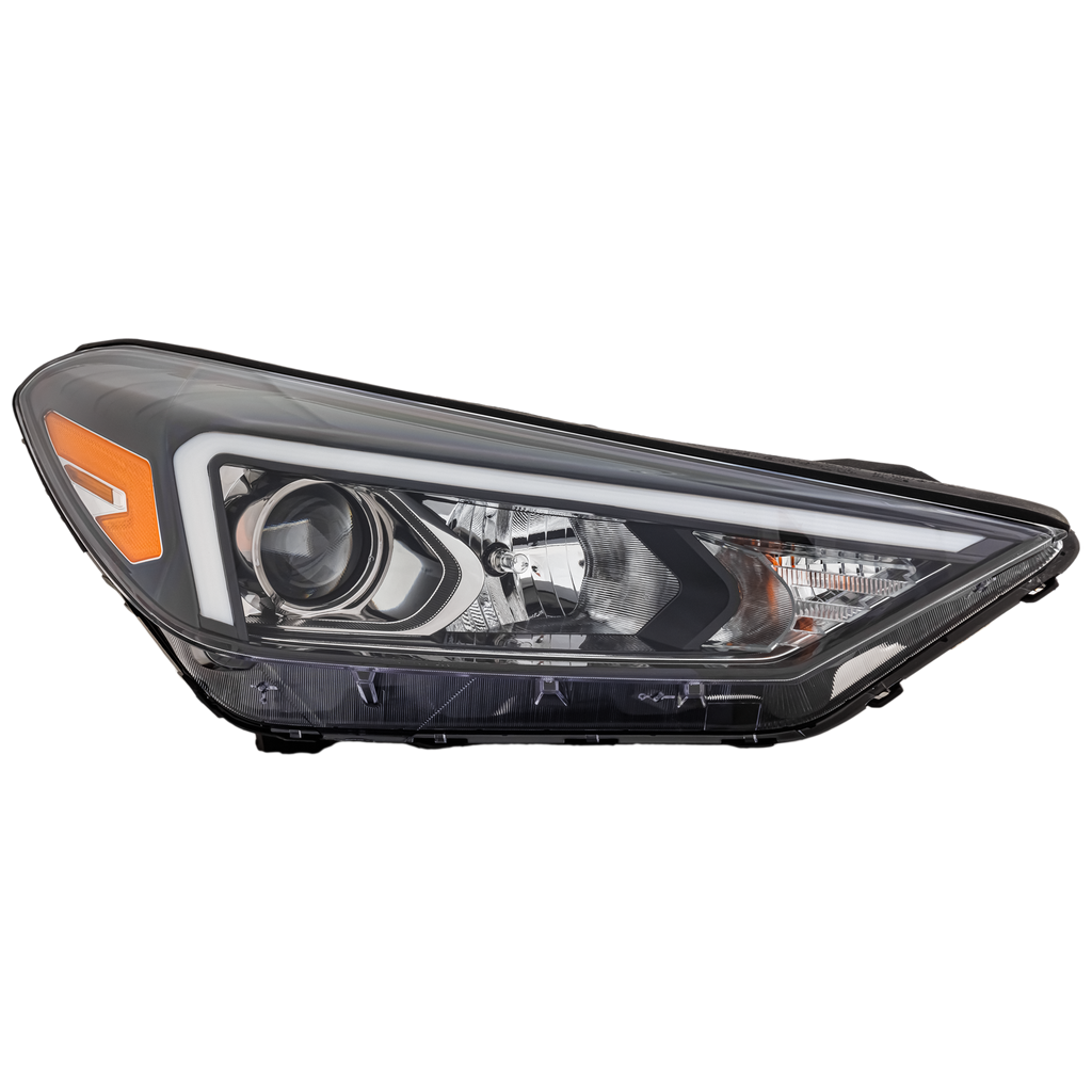 TUCSON 19-21 HEAD LAMP RH, Assembly, Halogen, w/o LED Position Light - CAPA