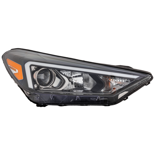 TUCSON 19-21 HEAD LAMP RH, Assembly, Halogen, w/o LED Position Light - CAPA