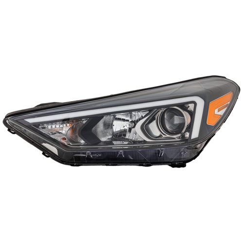 TUCSON 19-21 HEAD LAMP LH, Assembly, Halogen, w/o LED Position Light - CAPA