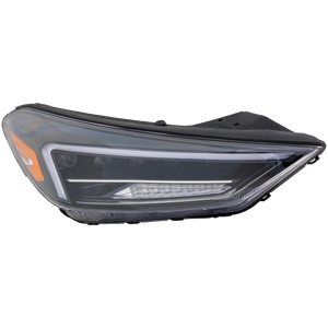 TUCSON 19-21 HEAD LAMP RH, Assembly, LED, w/ LED Accent Light - CAPA