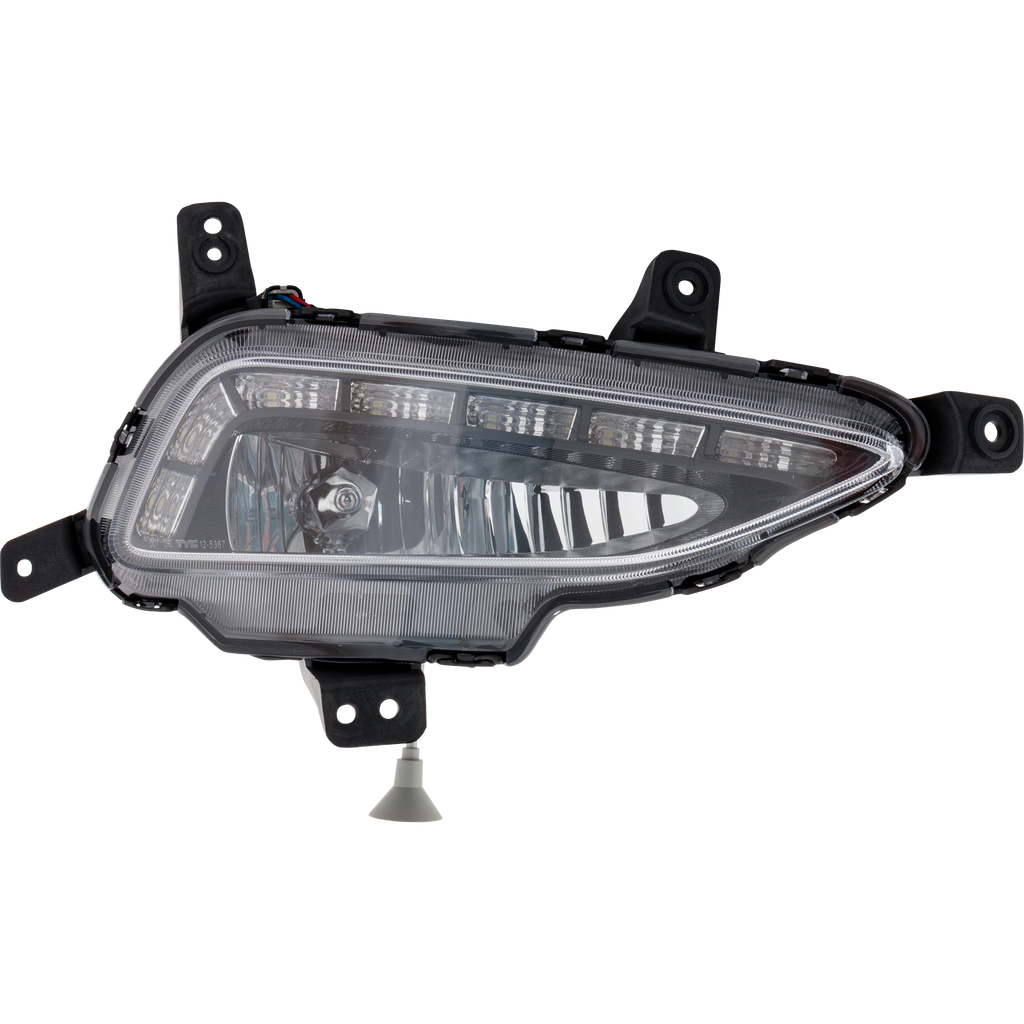 TUCSON 16-18 FRONT FOG LAMP RH, Assembly, Halogen, LED, w/ Daytime Running Light