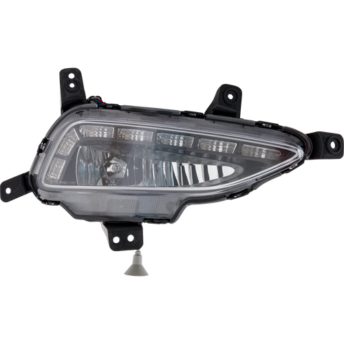 TUCSON 16-18 FRONT FOG LAMP RH, Assembly, Halogen, LED, w/ Daytime Running Light