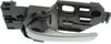 FIT 15-17 FRONT INTERIOR DOOR HANDLE LH, Smooth Silver Lever/Black Knob, (=REAR)