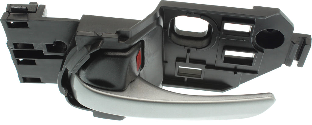 FIT 15-17 FRONT INTERIOR DOOR HANDLE LH, Smooth Silver Lever/Black Knob, (=REAR)