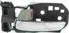 PILOT 16-22/RIDGELINE 17-23 FRONT INTERIOR DOOR HANDLE LH, Chrome Lever/Gray Housing, (=REAR)