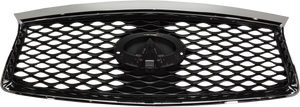 QX60 16-19 GRILLE, Painted Gray, w/ Chrome Frame, w/ Around View Monitor