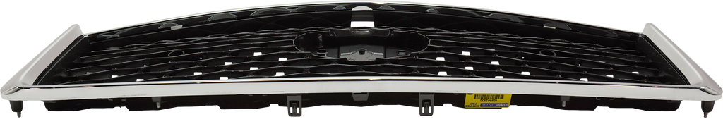 Q50 18-20 GRILLE, Painted Dark Gray, w/ Chrome Frame, w/ Front View Camera, w/o Illuminated Emblem