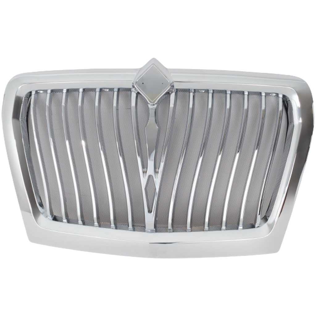 INTERNATIONAL LT625 17-22 GRILLE, Chrome, Redesign, w/ Bug Screen, (Mounting Hardware Inluded)