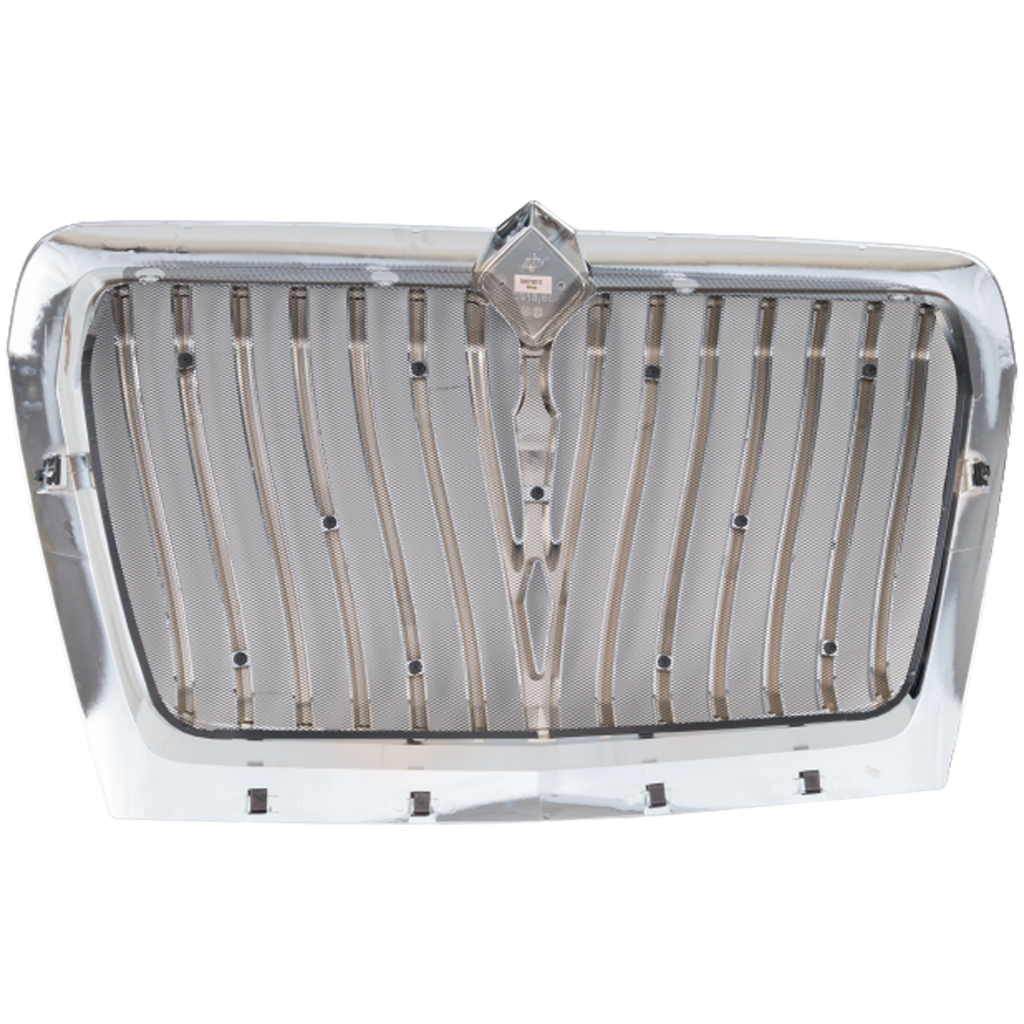 INTERNATIONAL LT625 17-22 GRILLE, Chrome, Redesign, w/ Bug Screen, (Mounting Hardware Inluded)