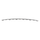 CHEROKEE 19-22 REAR BUMPER MOLDING, Center, Satin Chrome, Limited/Overland Models