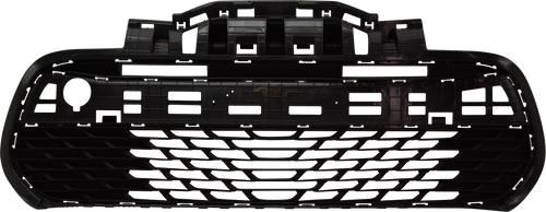 RIO 18-20 FRONT BUMPER GRILLE, Textured Dark Gray, LX/(S, w/o Collsion Warning) Models, (Hatchback 18-20)/(Sedan 19-20) - CAPA