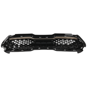 NIRO 20-22 GRILLE, Painted Black Shell and Insert, w/ Smoke Black Molding, Radiator Grille