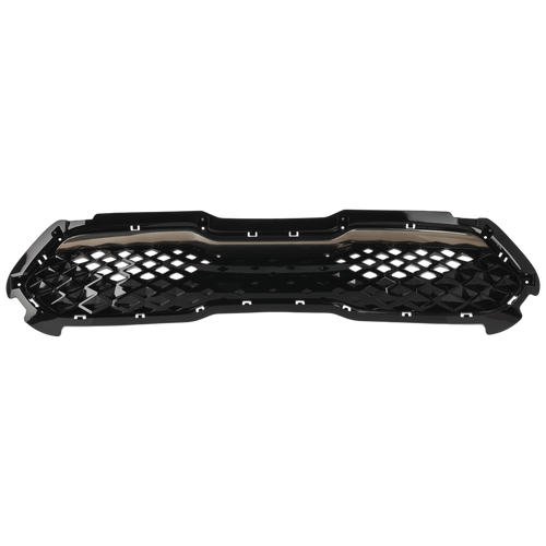 NIRO 20-22 GRILLE, Painted Black Shell and Insert, w/ Smoke Black Molding, Radiator Grille