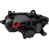T660 HD TRUCK 08-16 HEAD LAMP RH, Assembly, Performance, Halogen, w/ Yellow White LED, Black Strip, 12V