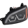 T660 HD TRUCK 08-16 HEAD LAMP LH, Assembly, Performance, Halogen, w/ Yellow White LED, Black Strip, 12V