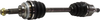 RIO 01-05 FRONT CV AXLE ASSEMBLY LH, Non-ABS, Automatic Transaxle