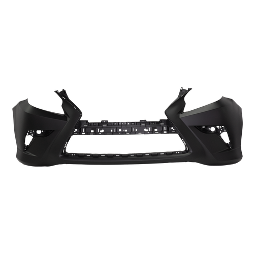 GX460 14-21 FRONT BUMPER COVER, Primed, w/o Headlight Washer Holes and Parking Aid Sensor Holes