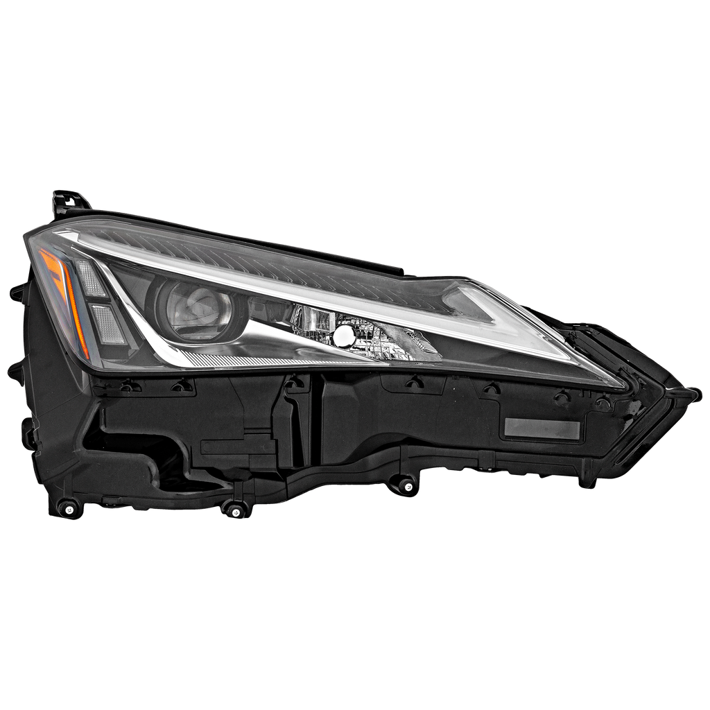 UX200/UX250H 19-20 HEAD LAMP RH, Lens and Housing, LED, Single Beam, Logo, Black Line Edition, w/o Fog Light