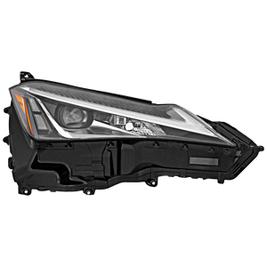 UX200/UX250H 19-20 HEAD LAMP RH, Lens and Housing, LED, Single Beam, Logo, Black Line Edition, w/o Fog Light