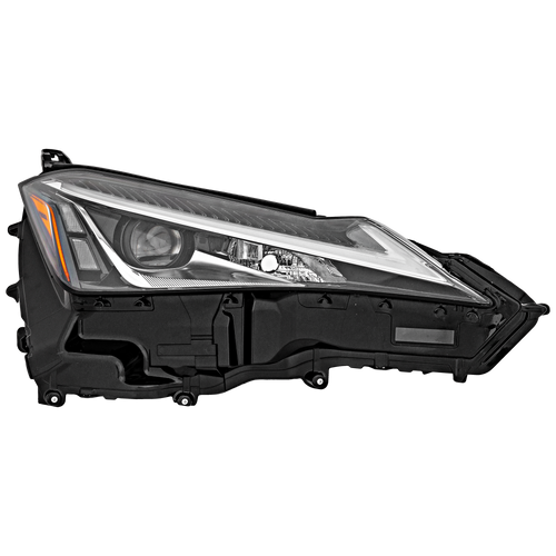 UX200/UX250H 19-20 HEAD LAMP RH, Lens and Housing, LED, Single Beam, Logo, Black Line Edition, w/o Fog Light