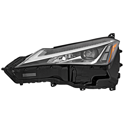 UX200/UX250H 19-20 HEAD LAMP LH, Lens and Housing, LED, Single Beam, Logo, Black Line Edition, w/o Fog Light