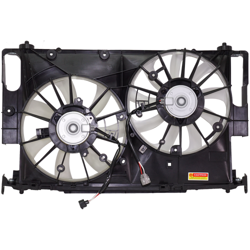 NX300H 15-21/RAV4 16-18 RADIATOR AND A/C CONDENSER FAN ASSEMBLY, w/o Control module