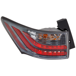 CT200H 14-17 TAIL LAMP LH, Outer, Assembly, Halogen, To 9-16