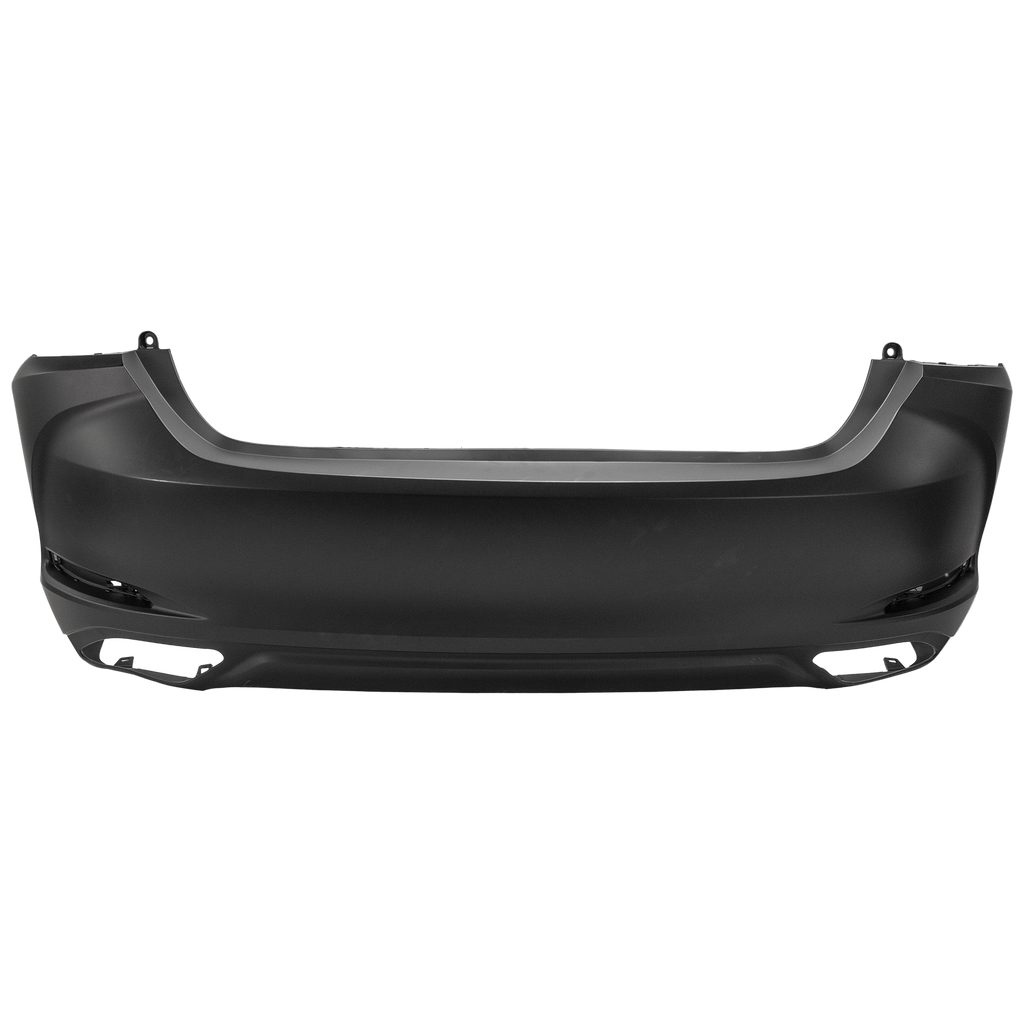 ES350 19-22 REAR BUMPER COVER, Primed, w/o Park Distance Control Sensor Holes and F Sport Pkg., North America Built Vehicle