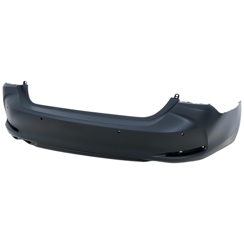ES350 19-21 REAR BUMPER COVER, Primed, Manual Luggage Lid, w/ Park Distance Control Sensor Holes, w/o F Sport Package, Japan Built Vehicle