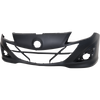 MAZDA 3 10-10/12-13 FRONT BUMPER COVER, Primed, 2.3L Eng - CAPA