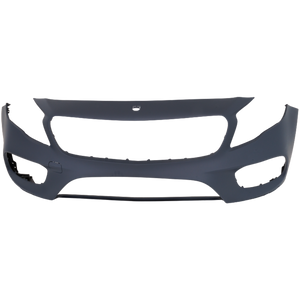 GLA250 18-20 FRONT BUMPER COVER, Primed, w/ AMG Styling Pkg., w/o Parktronic, w/ Front View Camera