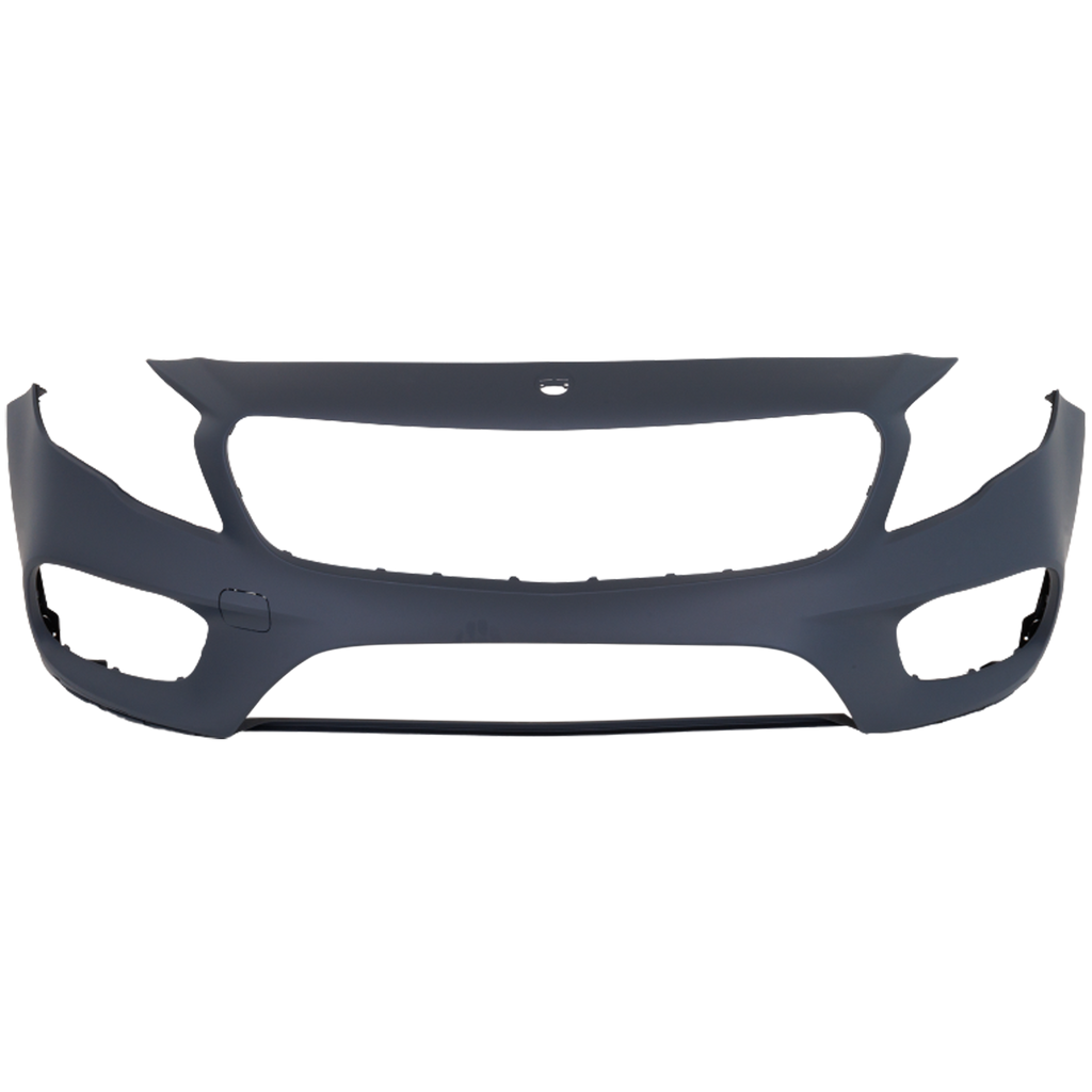 GLA250 18-20 FRONT BUMPER COVER, Primed, w/ AMG Styling Pkg., w/o Parktronic, w/ Front View Camera