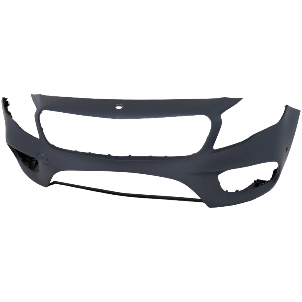 GLA250 18-20 FRONT BUMPER COVER, Primed, w/ AMG Styling Pkg., w/ Parktronic/Front View Camera