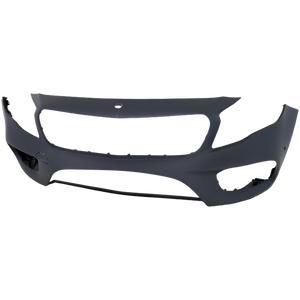 GLA250 18-20 FRONT BUMPER COVER, Primed, w/ AMG Styling Pkg., w/ Parktronic/Front View Camera