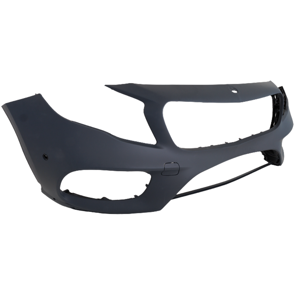 GLA250 18-20 FRONT BUMPER COVER, Primed, w/ AMG Styling Pkg., w/ Parktronic/Front View Camera