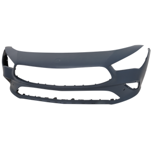 CLA250 20-22 FRONT BUMPER COVER, Primed, w/o AMG Package and Active Park Assist Snsr Holes