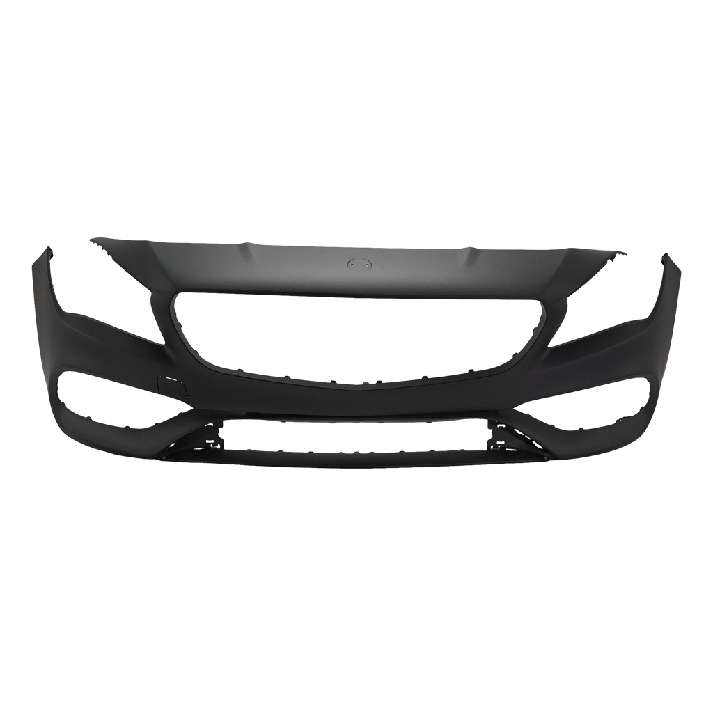 CLA45/CLA250 17-19 FRONT BUMPER COVER, Primed Gray, w/o Active Park Assist Sensor Holes