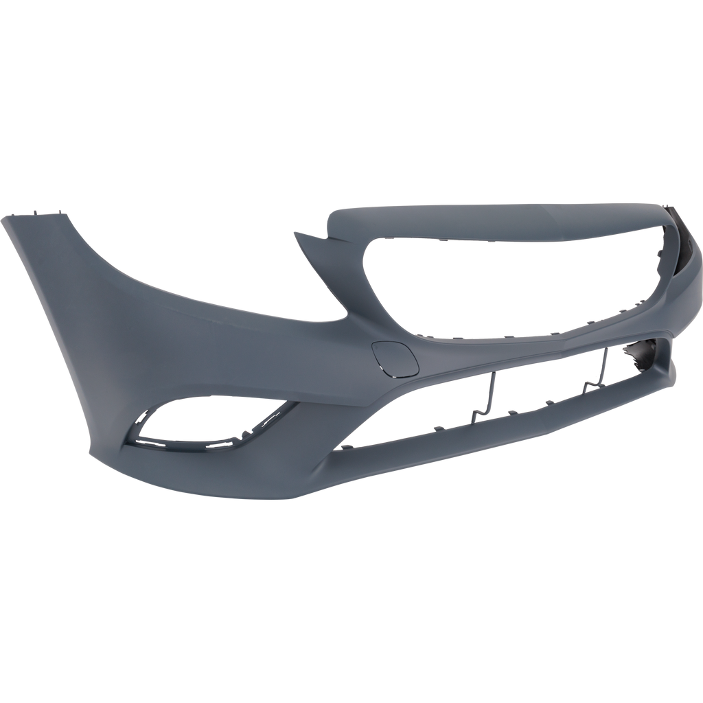 C300 19-22 FRONT BUMPER COVER, Primed, w/ Camera Hole, w/o AMG Package and w/o Active Park Assist Snsr Holes, Convertible/Coupe/Sedan