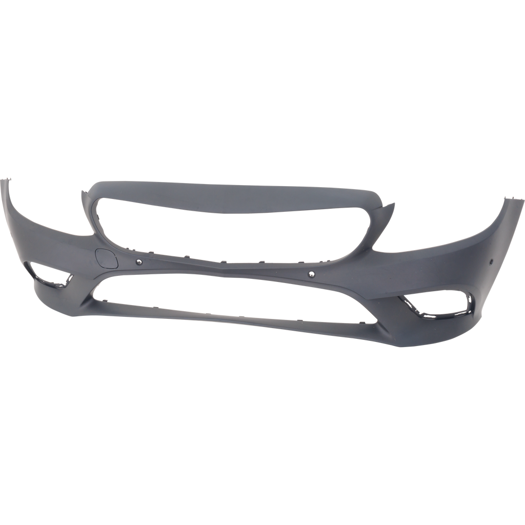 C300 19-22 FRONT BUMPER COVER, Primed, w/o AMG Package, w/ Camera Hole and Active Park Assist Snsr Holes, Convertible/Coupe/Sedan