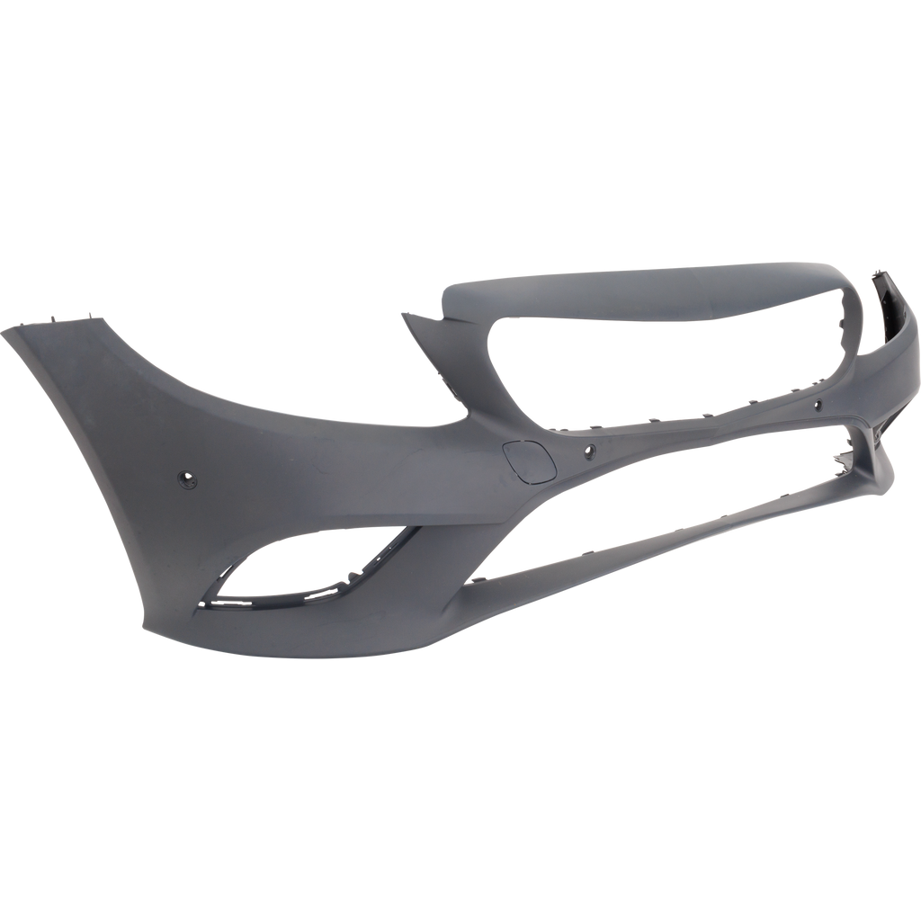 C300 19-22 FRONT BUMPER COVER, Primed, w/o AMG Package, w/ Camera Hole and Active Park Assist Snsr Holes, Convertible/Coupe/Sedan